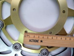 Передний тормозной диск ARASHI для Honda CBR 600 F4i 2001-2007 золотой / 1 диск