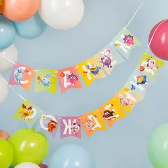 Гирлянда Флажки, Смешарики, С Днем Рождения!