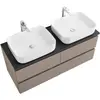 BelBagno KRAFT-1200-4C-SO-СO База под раковину подвесная с фрезерованными ручками по всей длине фасада с четырмя выкатн. ящ., Бежевый Мат., 1200x455x500