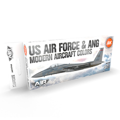Набор красок AK interactive US Air Force & ANG Modern Aircraft Colors Set 3G, 8 красок