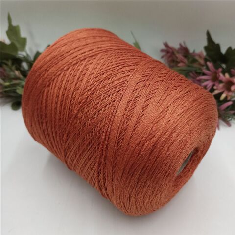 100% шёлк Малбери арт Regina Pura Lana Italia 400м/100гр - 46 Deep Carrot Морковный пыльный