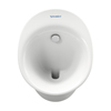 Duravit White Tulip 2817302000 Писсуар 320х340 мм., без смывного края, с вытяжкой, подача воды сзади, сток гориз., без "мушки",с HygieneGlaz, цвет белый