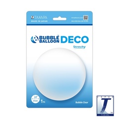 Шар ТК Deco Bubble (бабл), 24''/61 см, Прозрачный, Кристалл, Stretchy, Плоский, 1 шт.