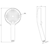 Lemark LMD-1501P-BL-2 Лейка душевая Lemark 3-функциональная (LMD-1501P-BL-2)