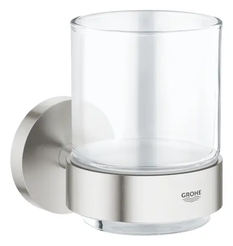 Стакан с держателем GROHE Essentials, суперсталь (40447DC1)