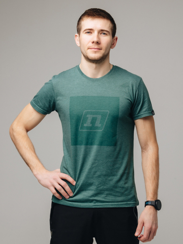 Спортивная беговая футболка Noname Logo UX tinted green