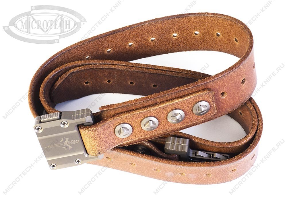 Ремень Marfione APIS Brown Buffalo Titanium Bronzed
