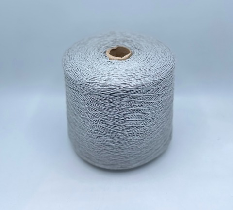 Бобинная пряжа (пр.Италия), art-Loose , 380м/100гр, 70%Хлопок 20%Полиамид 10%Кашемир , цвет-Серо-голубой,арт.33072