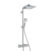 Hansgrohe Crometta E 27281000 Душевая система внешнего монтажа с термостатом 120,1 см с верхней лейкой 24х24 см
