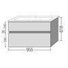 Villeroy&Boch Verity Line B66000VD Тумба под раковину подвесная 95,5x48,2