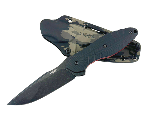 Тактический нож N.C. Custom Talion blackwash сталь VG-10, рукоять Black/Red G10, NCC150