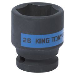 KING TONY (453526M) Головка торцевая ударная шестигранная 1/2", 26 мм