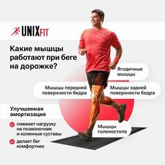 Беговая дорожка UNIXFIT Hi-tech F2 PLUS Dark Storm