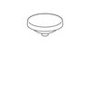 Geberit VariForm 500.702.01.2 Раковина встраиваемая в столешницу круглой формы, 40 см, без отв. под смеситель, без отв. перелива