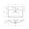 BelBagno BB-8076-3-60 Керамическая раковина, 61x43, цвет: белый