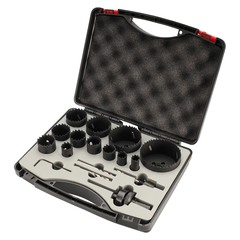 Набор коронок Bi-metall 16-76мм HSSE-Co8 17пр H-Tools 04403230