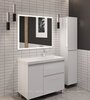 Aquanet 365929 Тумба с раковиной Nova Lite 2.0 90 R напольная цв. белый глянец (365929)