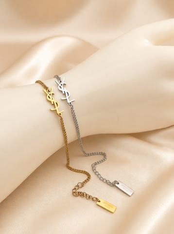 Браслет цепочка YSL цвет золото/серебро
