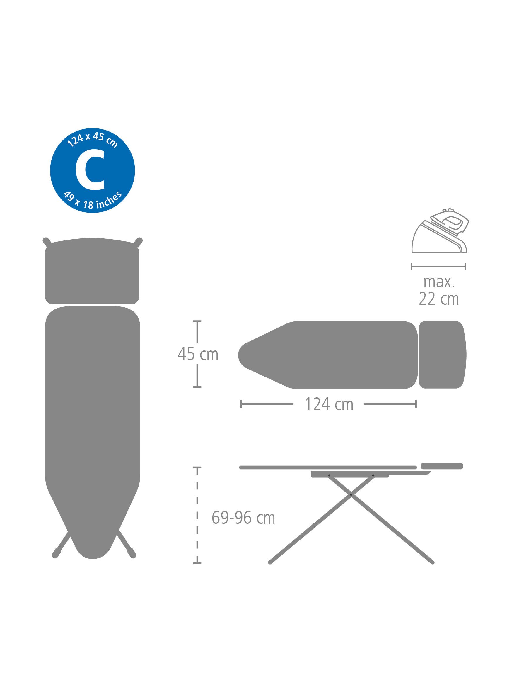Гладильная доска 124х45 см (С), Сиреневая симфония, арт. 246081 - фото 10