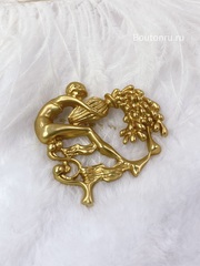Брошь Скиап. в виде знака зодиака "Водолей"