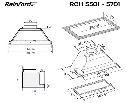 RAINFORD RCH-5501 Inox