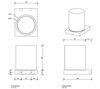 Decor Walther Contract 0651800 Стакан, цвет: хром