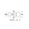 GROHE Grohtherm 3000 Cosmopolitan 19470000 Вентиль встраиваемый
