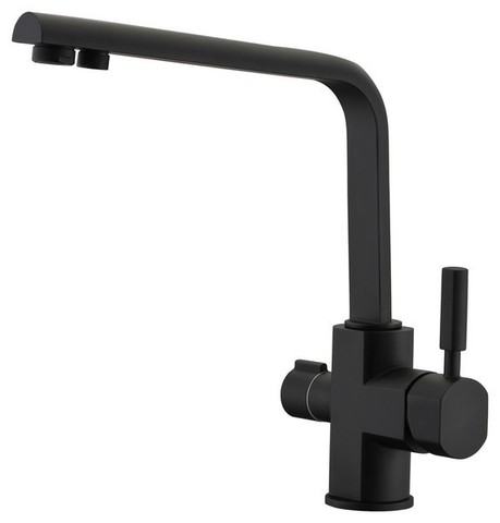 Смеситель KAISER Decor 40144-9 черный матовый для кухни под фильтр