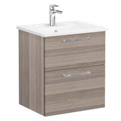 VitrA Root 68271 Тумба 60 см с квадратной раковиной, 2 ящика, кордоба фото