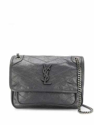Сумка на плечо Saint Laurent Niki серый