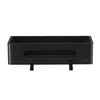 Lemark Shelf Line 9772044 Полка для душа прямая из нерж. стали с крючками, черный/вставка-пластик черный