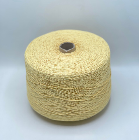 Lanificio dell Olivo, Cotton lux. 300м, 60% Хлопок, 40% Полиамид, Лимонный сорбет,неоднотонный.37757