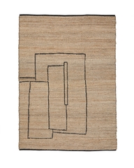 Ковер Velira из джута с графическим рисунком 200 x 300 см