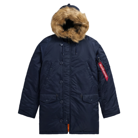 Парка Alpha Industries N-3B Slim Fit Replica Blue (Синяя)