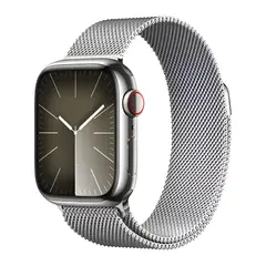 Умные часы Apple Watch Series 9 GPS + Cellular, 41mm, Stainless Steel Case with Silver Milanese Loop (Серебристый)