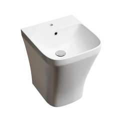 Ceramica Nova Dion CN6067 Раковина моноблок подвесная с отверстием под смеситель, со сливом переливом, 36.5x40, цвет: белый фото