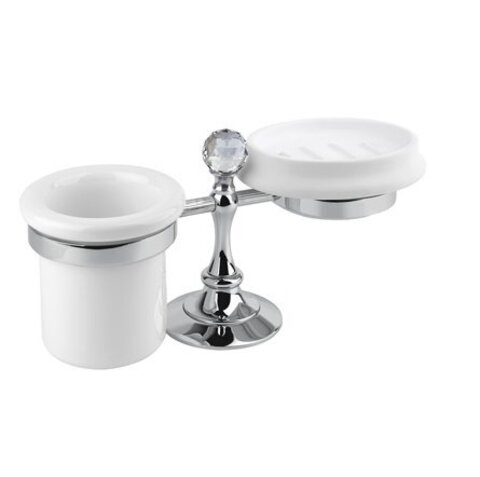 Cezares Olimp OLIMP-STT-01-M Стакан и мыльница настольные, цвет: хром