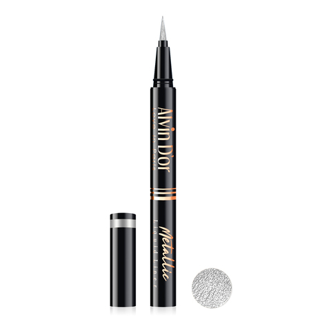 .Alvin D`or AD-52 Лайнер стойкий для век металлик metallic liquid liner 24h high тон 06серебряный