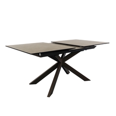 Atminda Раздвижной стол из керамики и стали с коричневой отделкой 160 (210) x 90 см