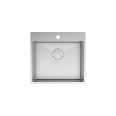 Lemark 9937109 JANGA 540 Мойка кухонная из нерж.стали цвет:сталь, в комплекте крепеж, арматура сливная с прямоуг.переливом, сифон фото