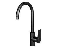 WasserKRAFT Glan 6607 Смеситель для кухни, цвет: чёрный фото