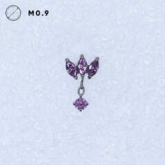 Pendant 3K Marquise Purple-