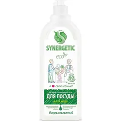 Средство для мытья посуды Synergetic Антибактериальное, Алоэ 1л 