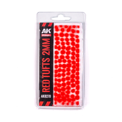 Имитация травы AK Interactive RED - FANTASY TUFTS 2MM