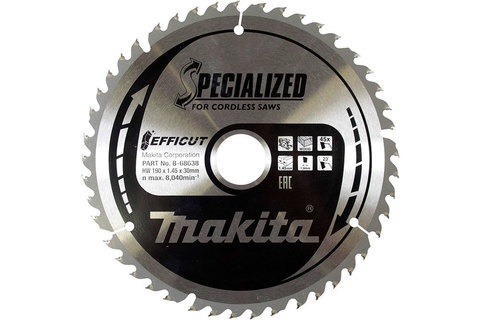 Пильный диск для дерева EFFICUT 190x30x1.45х45T Makita B-68622