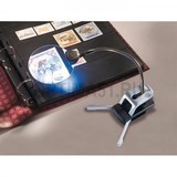 Лупа настольная, гибкая FLEX D88 мм 2,5x с интегрированной линзой 5x D21 mm, 2 лампы Лупа настольная, гибкая FLEX D88 мм 2,5x с интегрированной линзой 5x D21 mm, 2 лампы