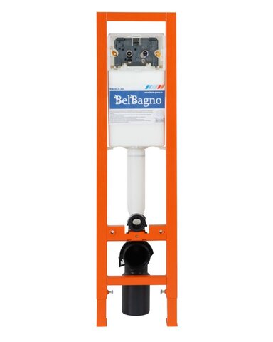 BelBagno BB003-30 Инсталляция для подвесного унитаза, со смывным бачком скрытого монтажа, цвет: оранжевый