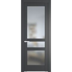 Межкомнатная дверь эмаль Profil Doors 4.5.2PD графит остеклённая