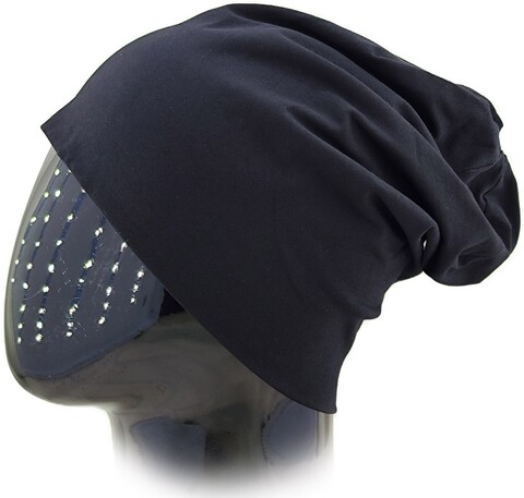 Картинка шапка-бини Skully Wear beanie cotton black - 5