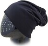 Картинка шапка-бини Skully Wear beanie cotton black - 5